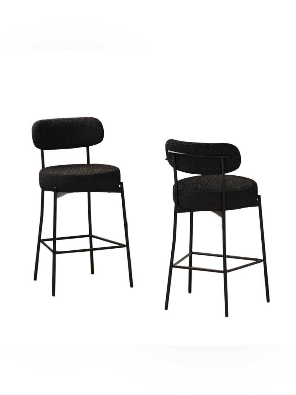 New Black Modern - classic Counter Bar Stools price for Set of 2